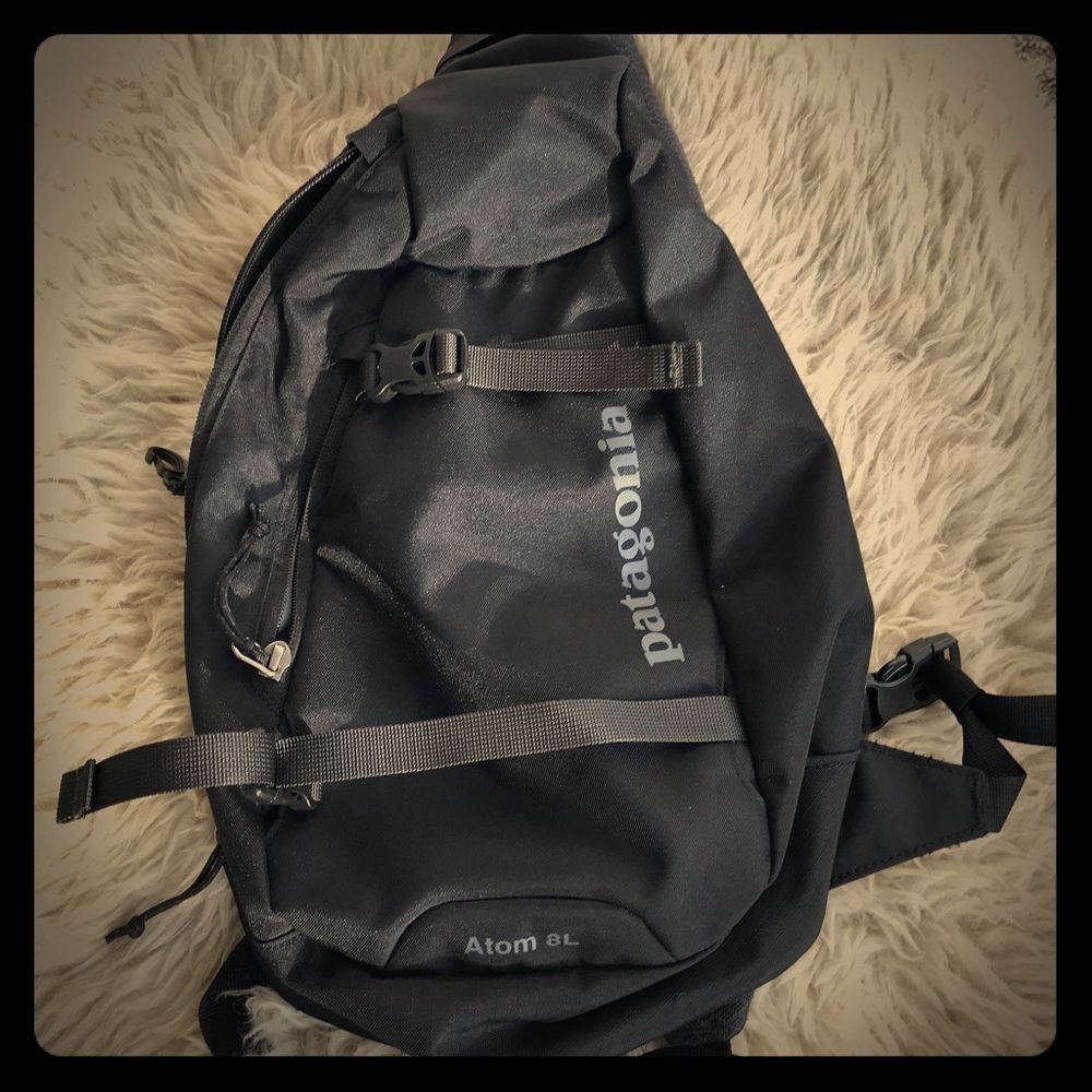 Black Patagonia 8L Atom Backpack